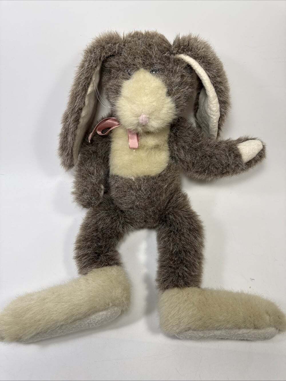 Vtg Boydโs Bear Easter Bunny Rabbit 14โ Pink Bow